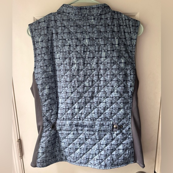 ROMFH Bit Motif Blue Riding Vest Size Medium - Picture 2 of 3